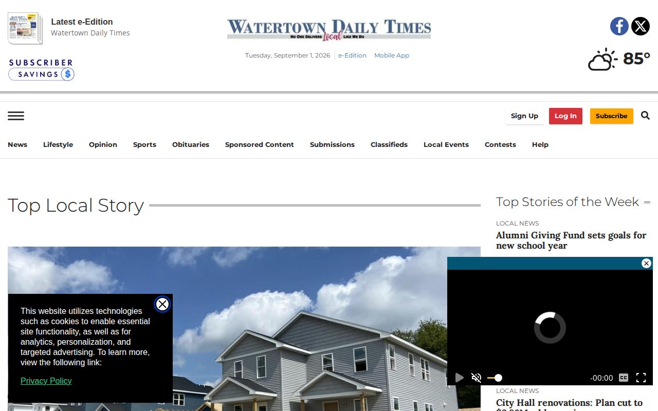 Jefferson County arrest news source at Watertown Daily Times